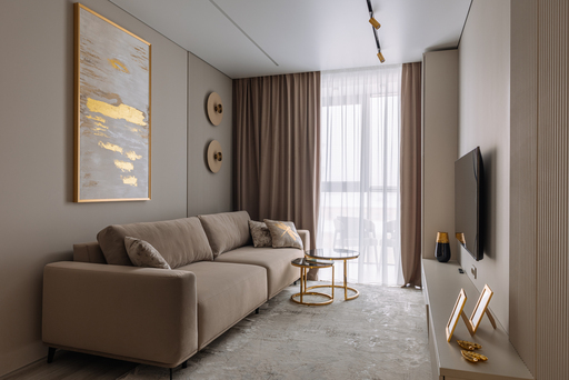 Теневой натяжной потолок в спальне