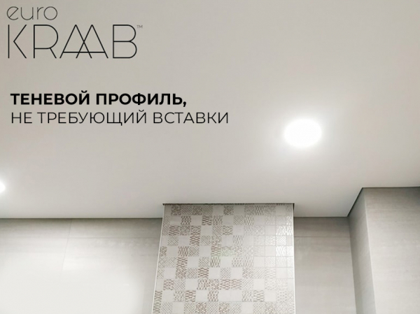 Теневые натяжные потолки